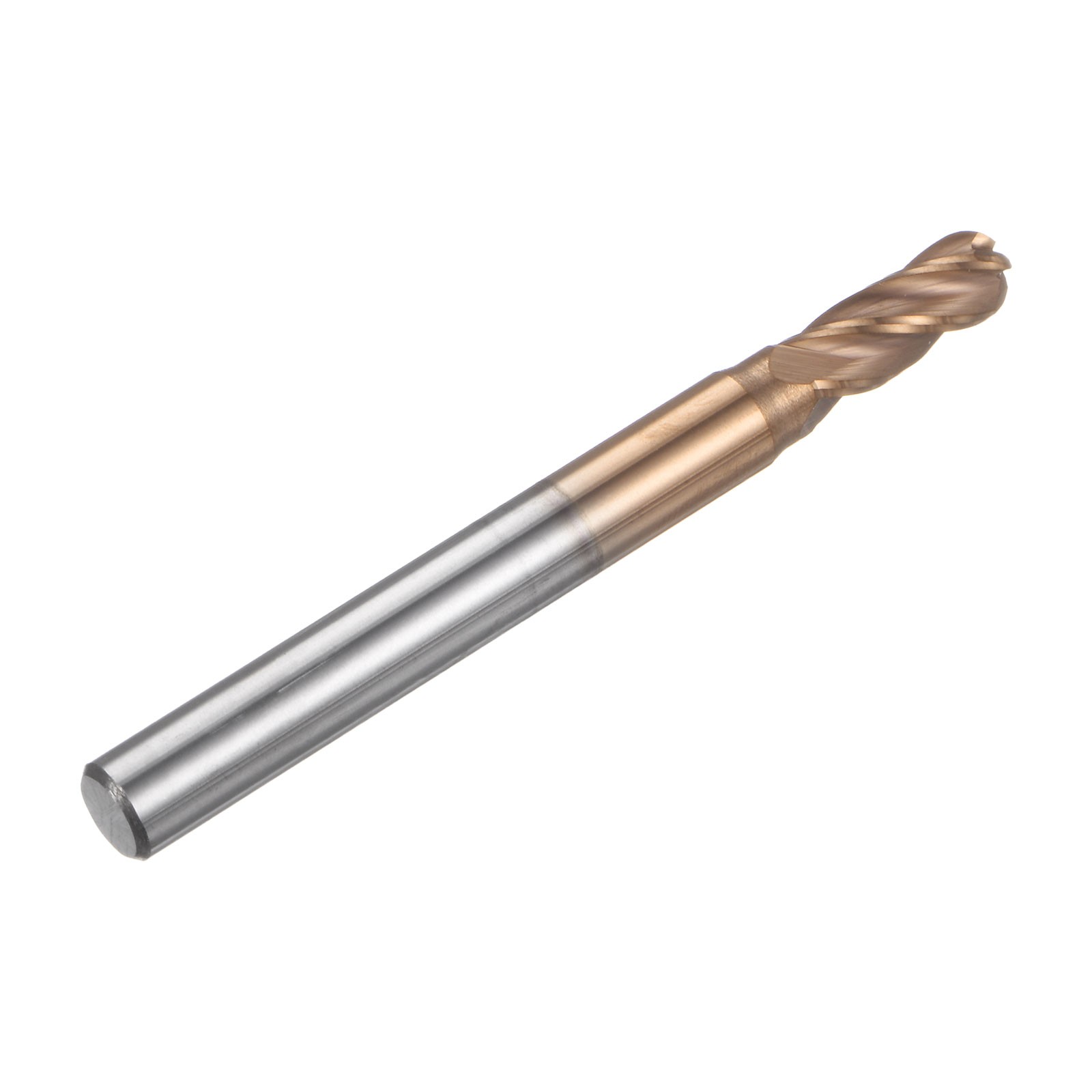 4 Flute Ball Nose End Mill 5/8″ Cutting Length TiAlN Coated for Carving