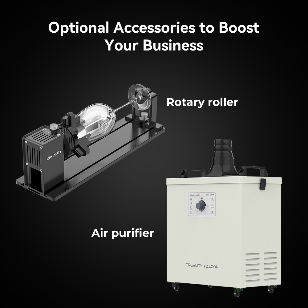 Creality Falcon2 Pro 60W Enclosed Laser Engraver 25000mm/min Speed w/1.6W Module