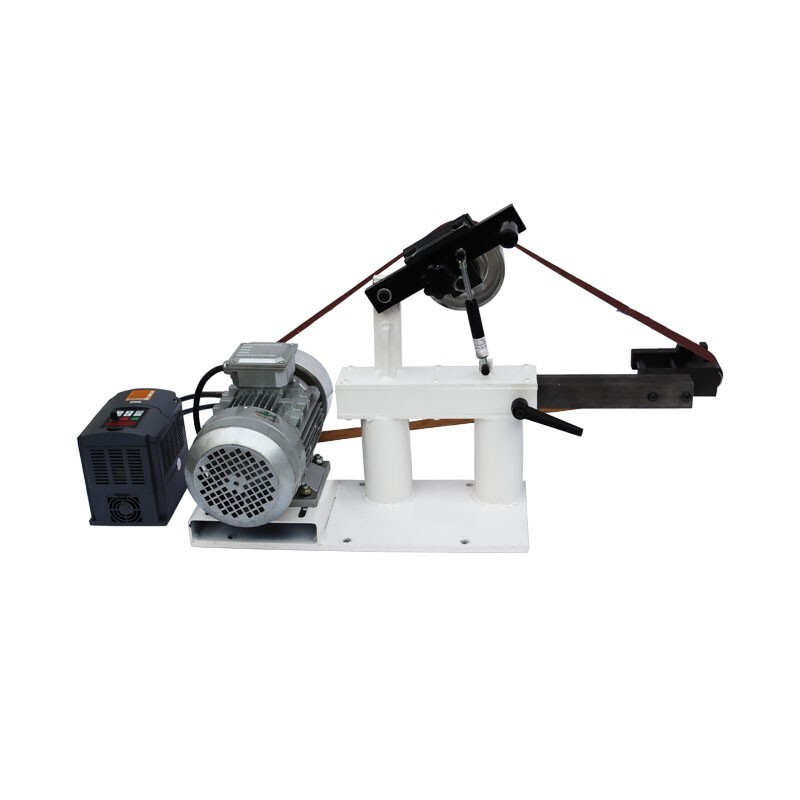 72″-82″ Sand-Belt Grinder with 3 Grinding Wheel for Arc/Flat/Concave Grinding