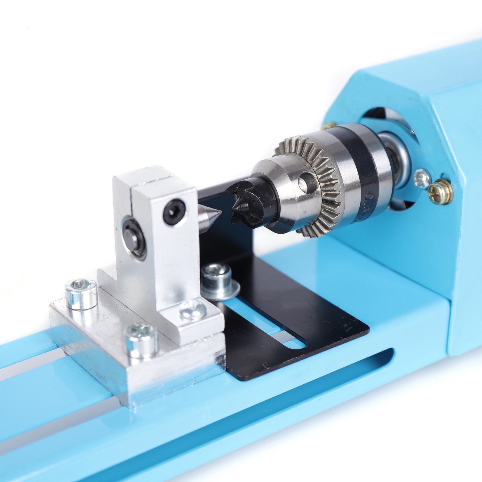 Small Mini Aluminum Alloy Lathe Polishing Machine Woodworking Cutting DIY Tools