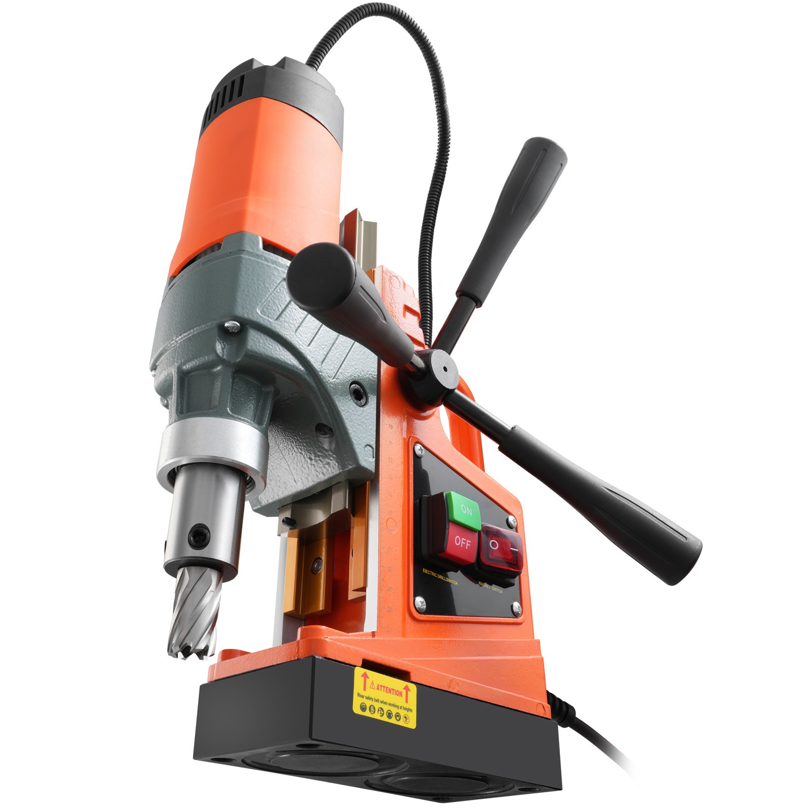 VEVOR Magnetic Drill 1450W 12500/12800N Portable Mag Drill Press 850/800RPM
