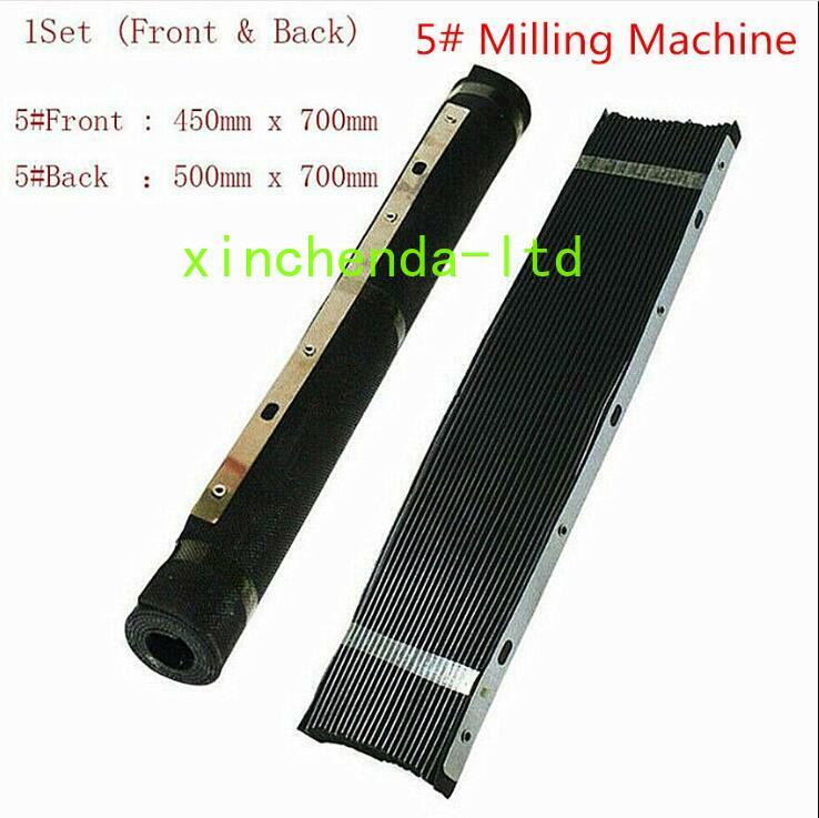 Set Bridgeport Milling Machine Accordion Type Retractable Way Cover 450X700m 5#
