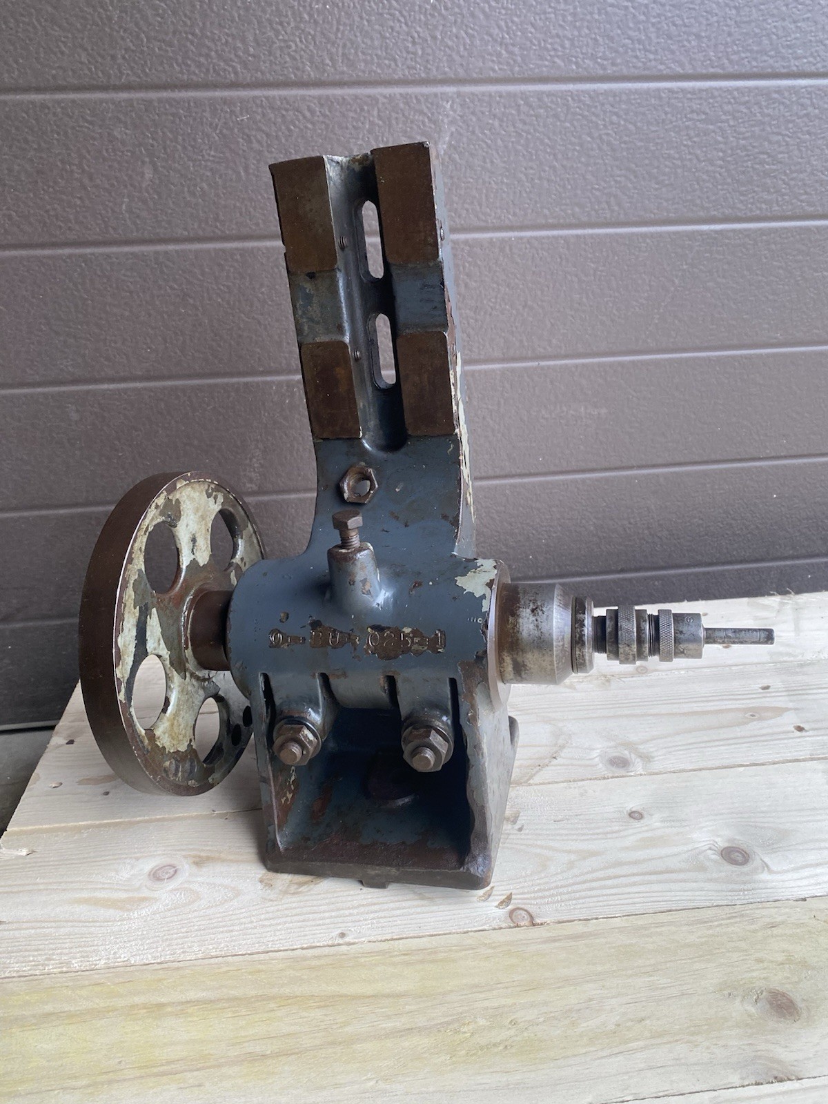 Vintage Lathe Milling attachment Part Grinding Polishing Arbor Flat Belt Spindle