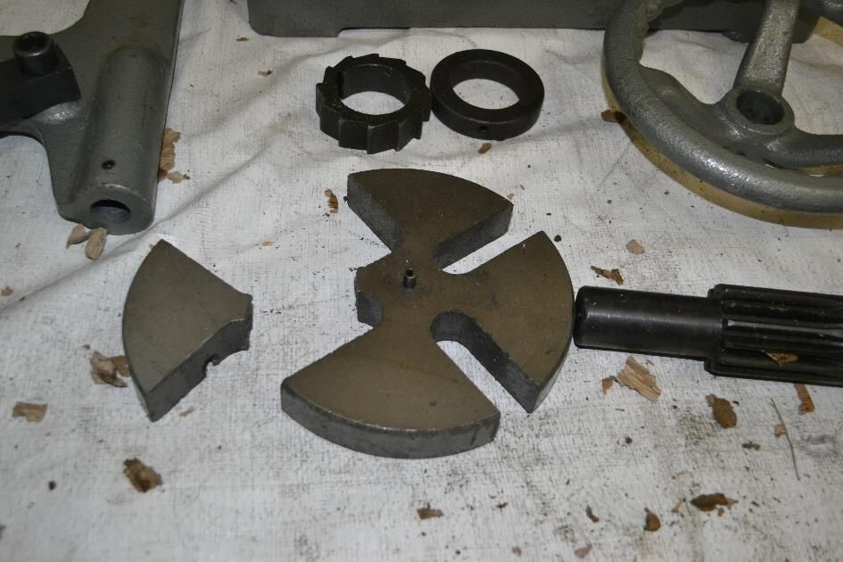 4-3/4″ STEEL 3 T Slotted ANVIL WHEEL Arbor Press Plate not cast