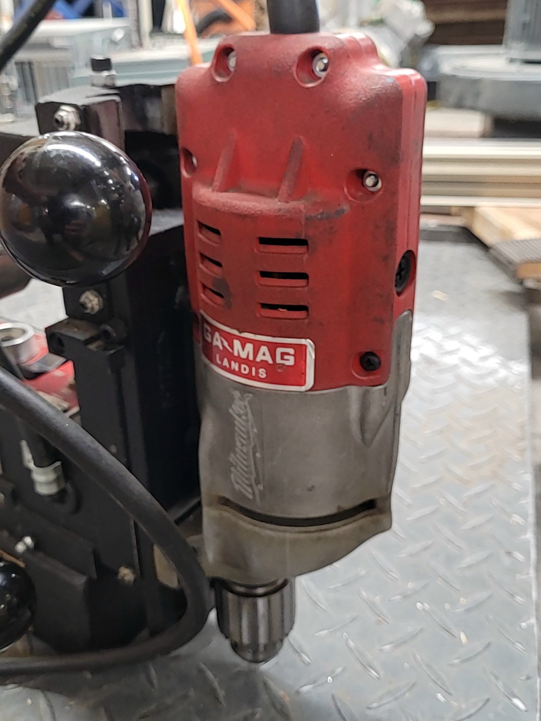 GaMag 1208 Landis Adjustable Magnetic Drill Press Fixed Speed + Reverse Mag Bore