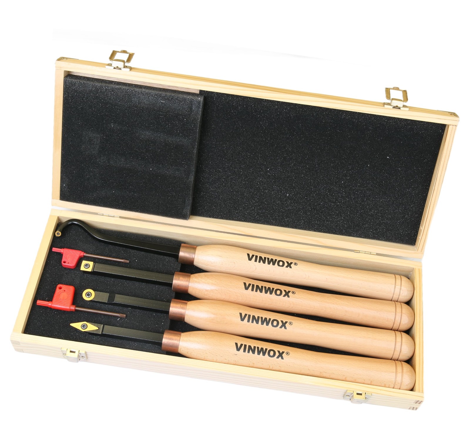 TITANIUM Coated Wood Turning Carbide Tip Set for 3 PCS & 4 PCS Carbide Turnin…