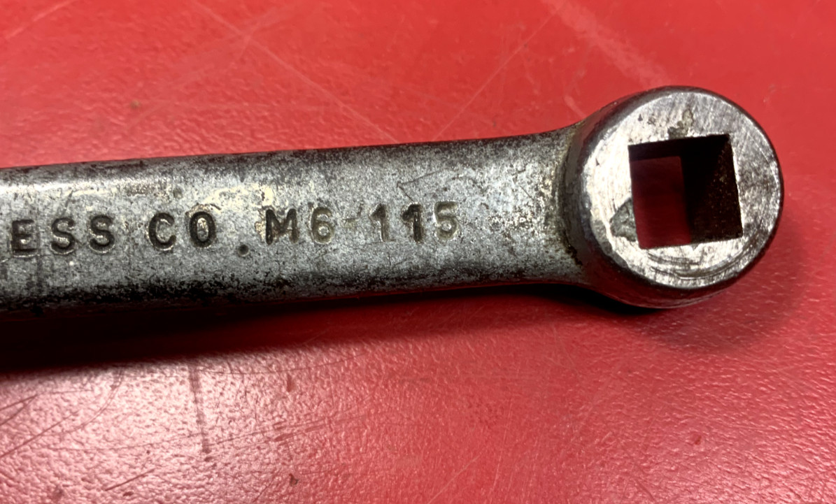 Machinist Tools: Atlas Lathe Tailstock & Carriage Wrench, M6-115