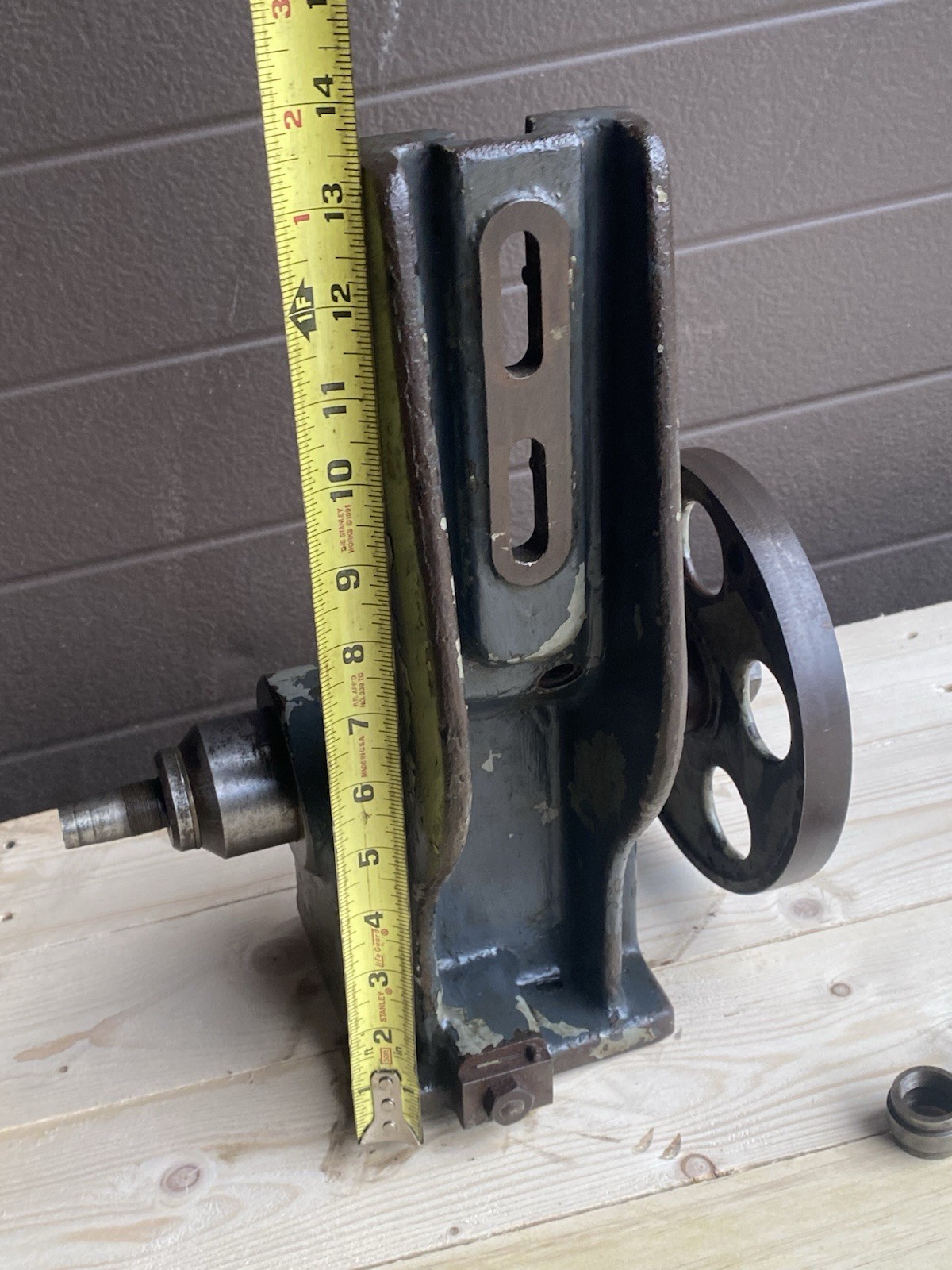 Vintage Lathe Milling attachment Part Grinding Polishing Arbor Flat Belt Spindle
