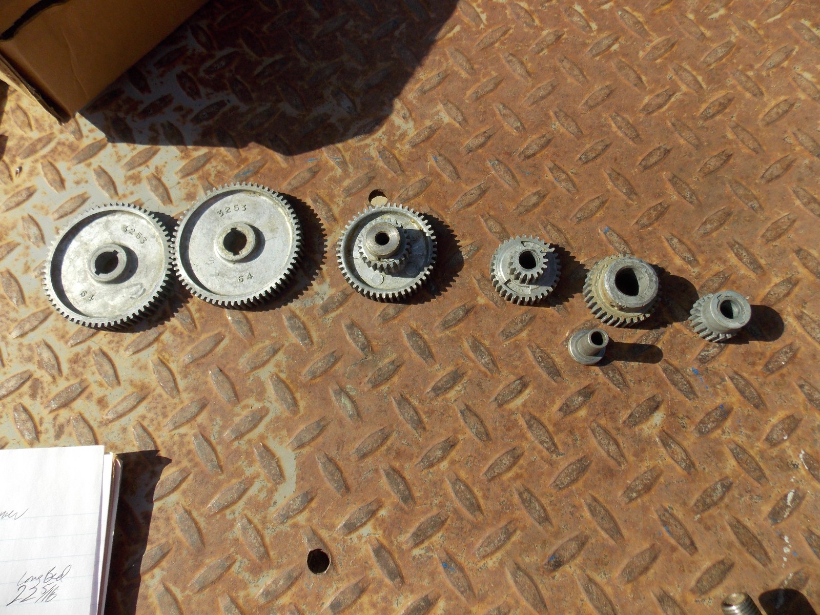 gears 64 48 24 32 16 20 for SEARS ROEBUCK 109 . 20630 METAL LATHE craftsman