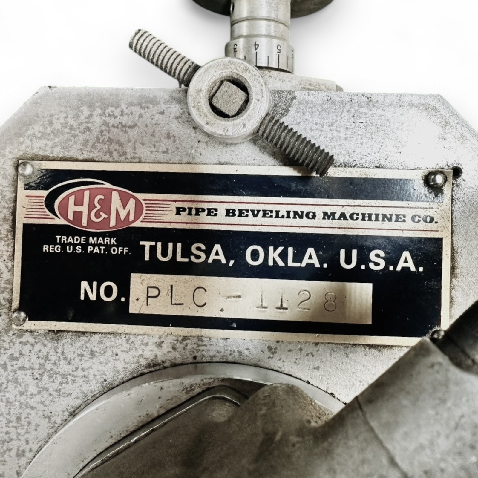 H&M PIPE BEVELING MACHINE NO. PLC-1128 PSI-90 MODEL NO. 66VL