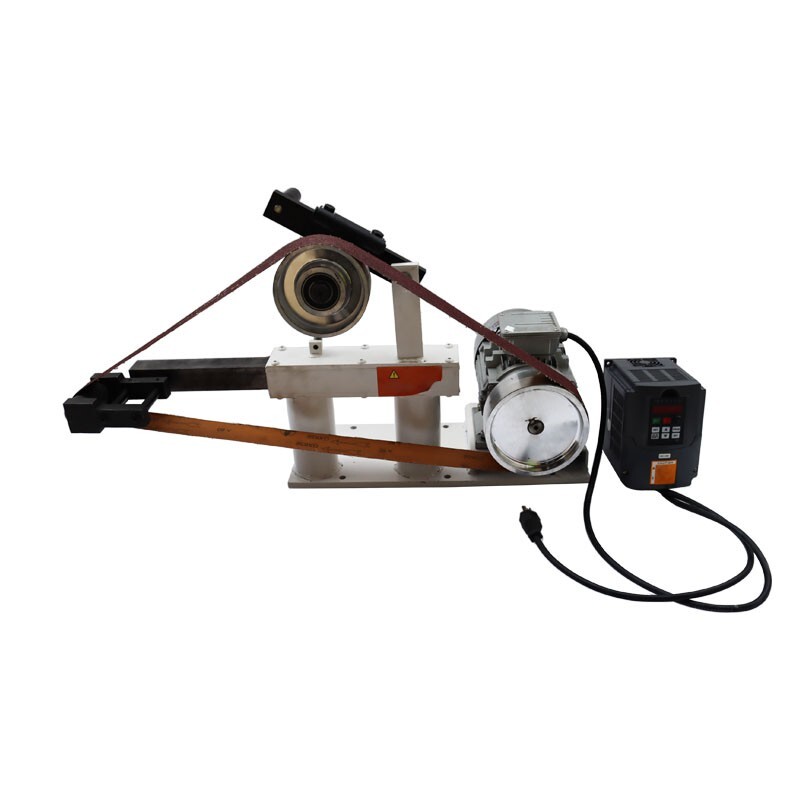 72″-82″ Sand-Belt Grinder with 3 Grinding Wheel for Arc/Flat/Concave Grinding