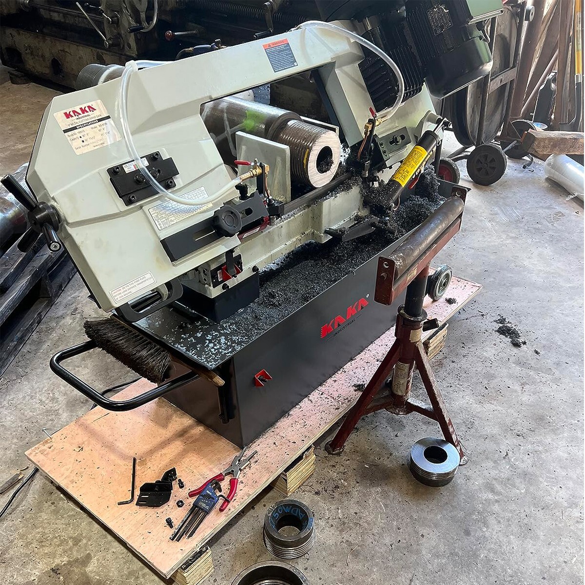 KAKA BS-912B, 9 inch Horizontal Metal Cutting Band Saw,115-60HZ-1PH