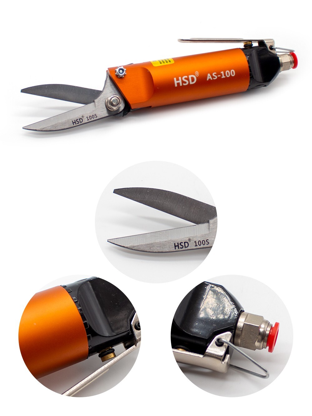 Pneumatic Scissors Handheld Air Cutter Nippers Plastic Metal Sheet Cutting Tools