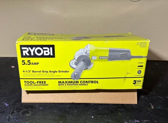 Ryobi angle grinder 5.5 Amp Corded 4-1/2 in. Angle Grinder