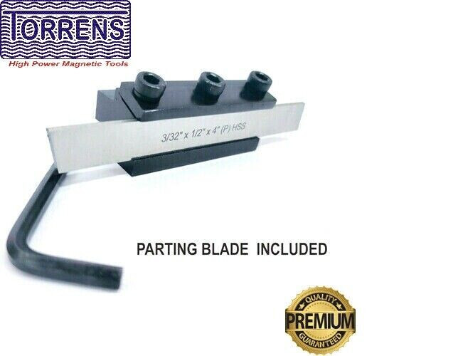 T TYPE LATHE PARTING TOOL CLAMP CUT OFF TOOLS 1/2″ HSS BLADE 3/8″ SHANK -USA