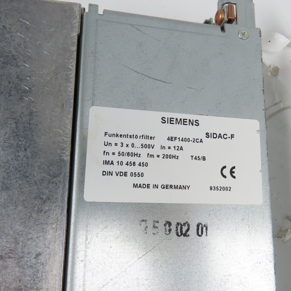 KEB 09.F4.C1D-4M00/1.4 Combivert Inverter Drive 2.8KW 3Ph W/Siemens 4EF1400-2CA