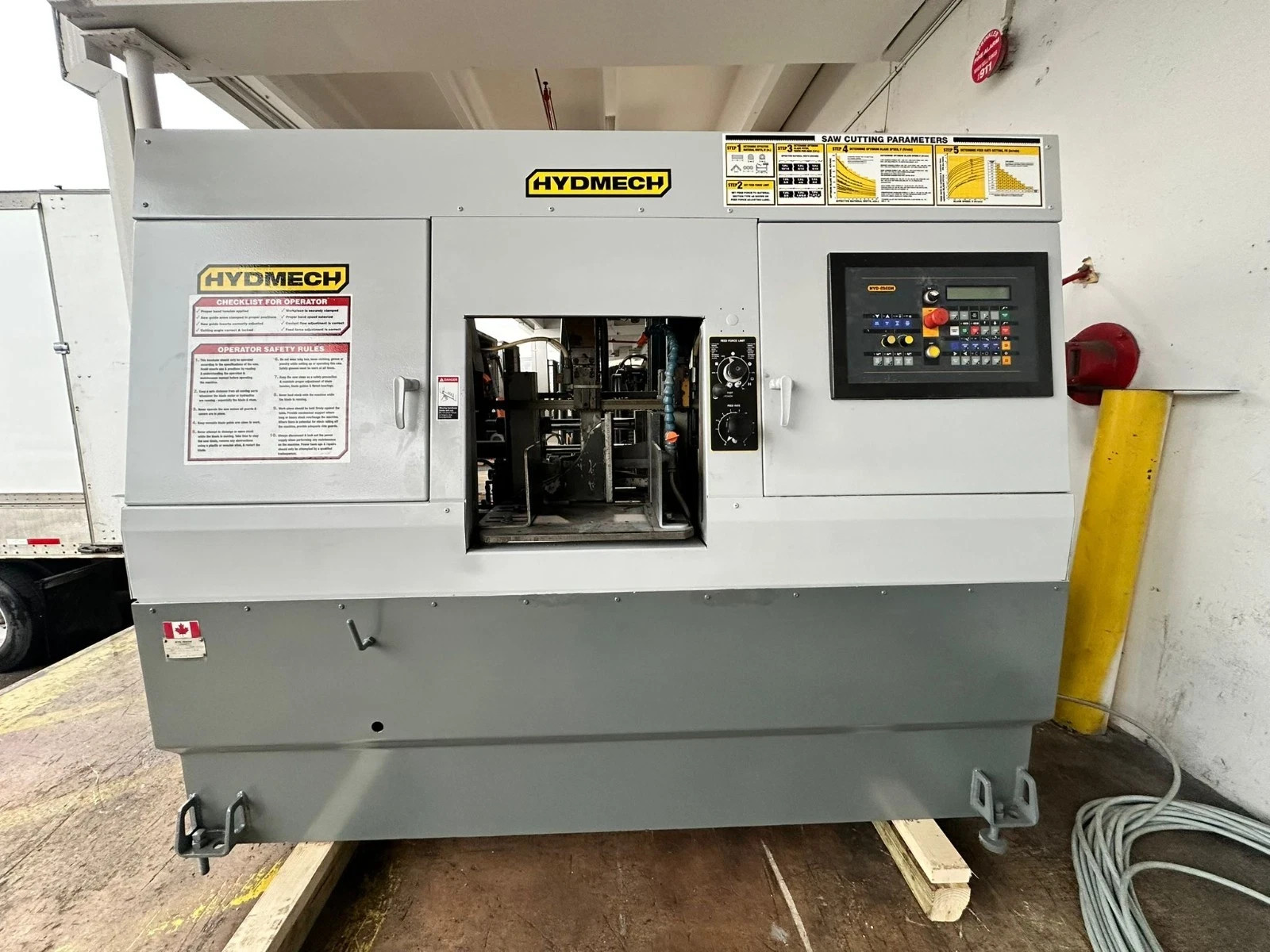 Hyd-Mech H10A Fully Automatic Horizontal High Production Bandsaw TESTED!!