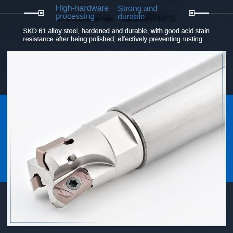 Metal Milling Cutter Head Feed Locking Tooth Tungsten Steel Shank CNC Machine
