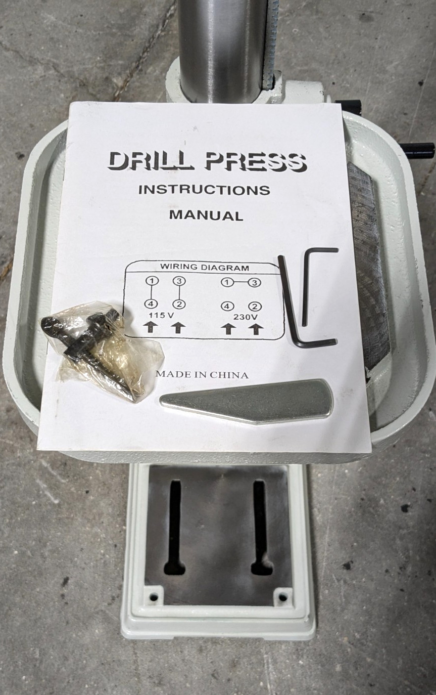 ENCO Drill Press 13.622" Swing 3/4HP Step Pulley Drive 115V Scratch &am
