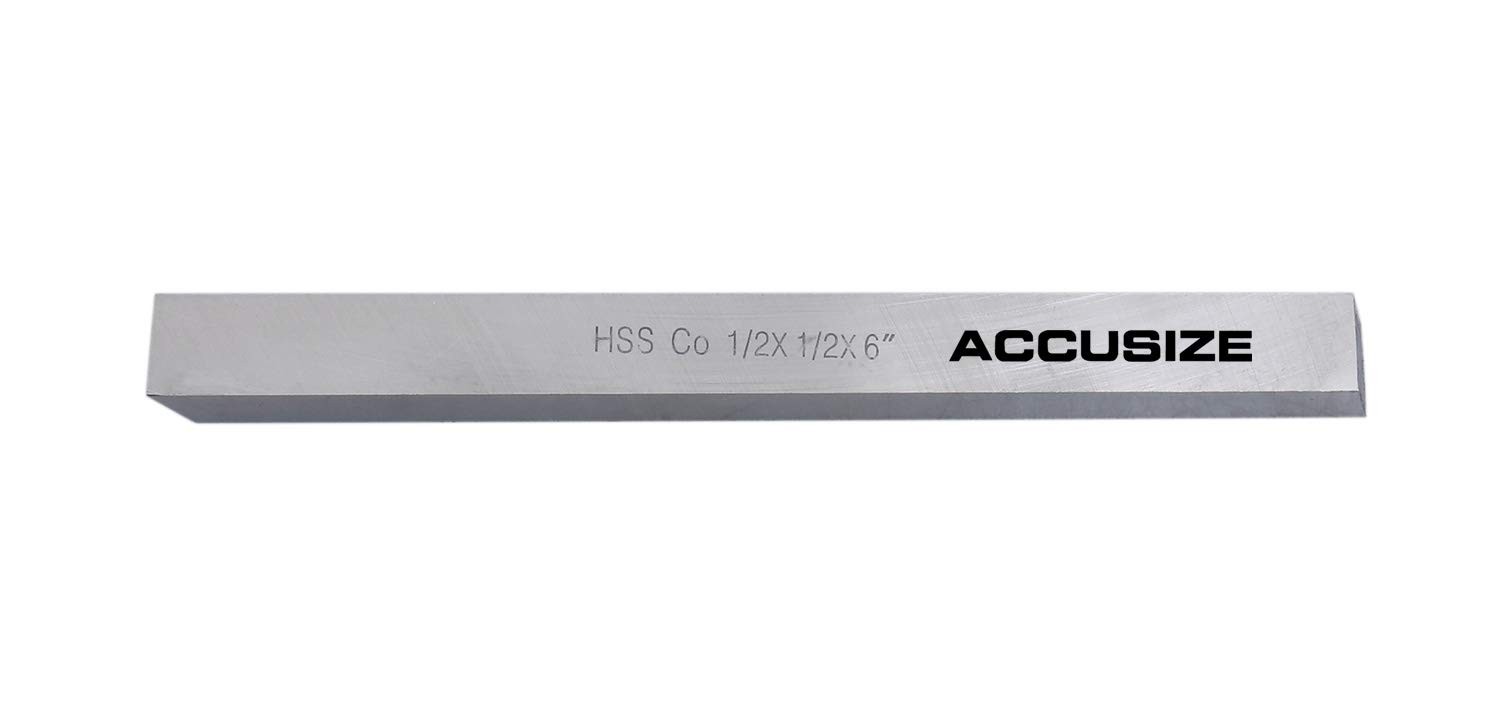 1/2×1/2×6 Inch H.S.S Plus 5 Cobalt Lathe Tool Bit 5095-0130 High Speed Steel