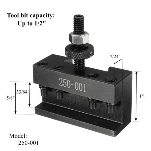 2PC SETS 250-001 0XA Quick Change Tool, Turinng Tool Holder Steel Material 1# HO
