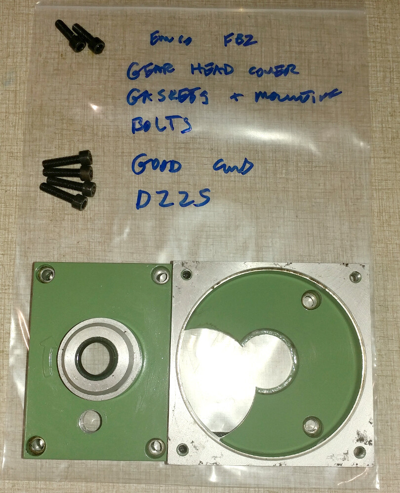 Emco Maximat FB-2 Mill & Super 11 Lathe Parts: Gearhead Cover & Seals D22S