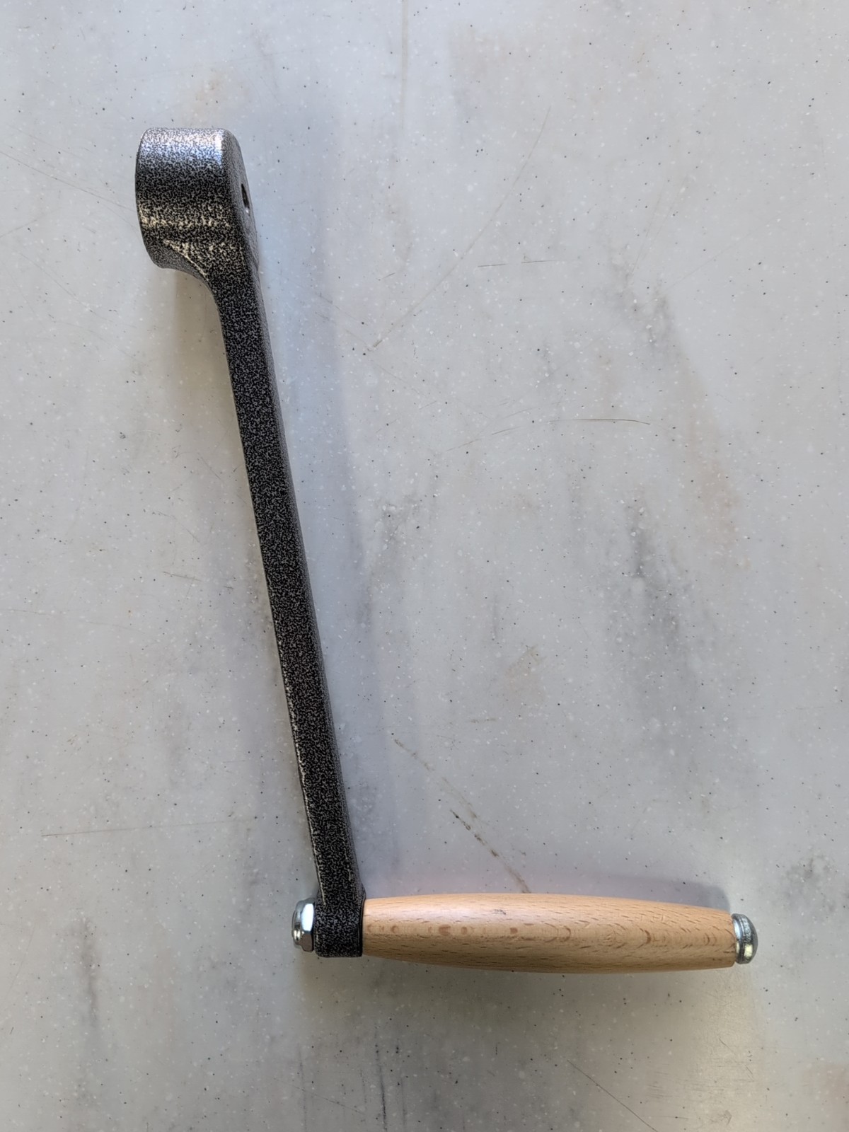 NEW Cast Steel Manual Arm / Wooden Roller Handle Hand Crank Pepe Rolling Mill JS