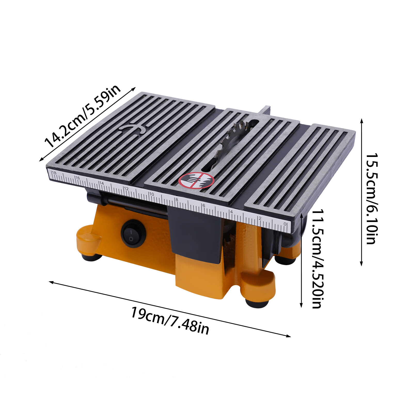 4″ Table Saw 4500RPM Bench Cutting Tool DIY Cut-Off Saw Wood Metal Stone Cutter