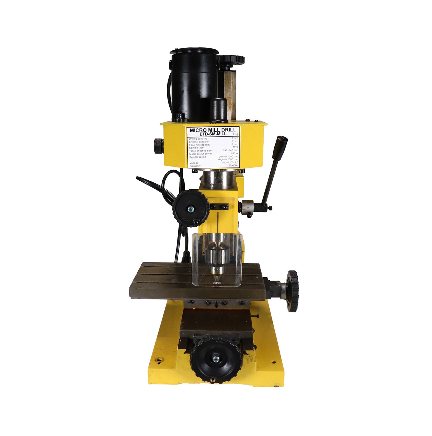 Mini Metal Mill Drilling Machine Press BenchTop 3/8 Drill Capacity with Cutters