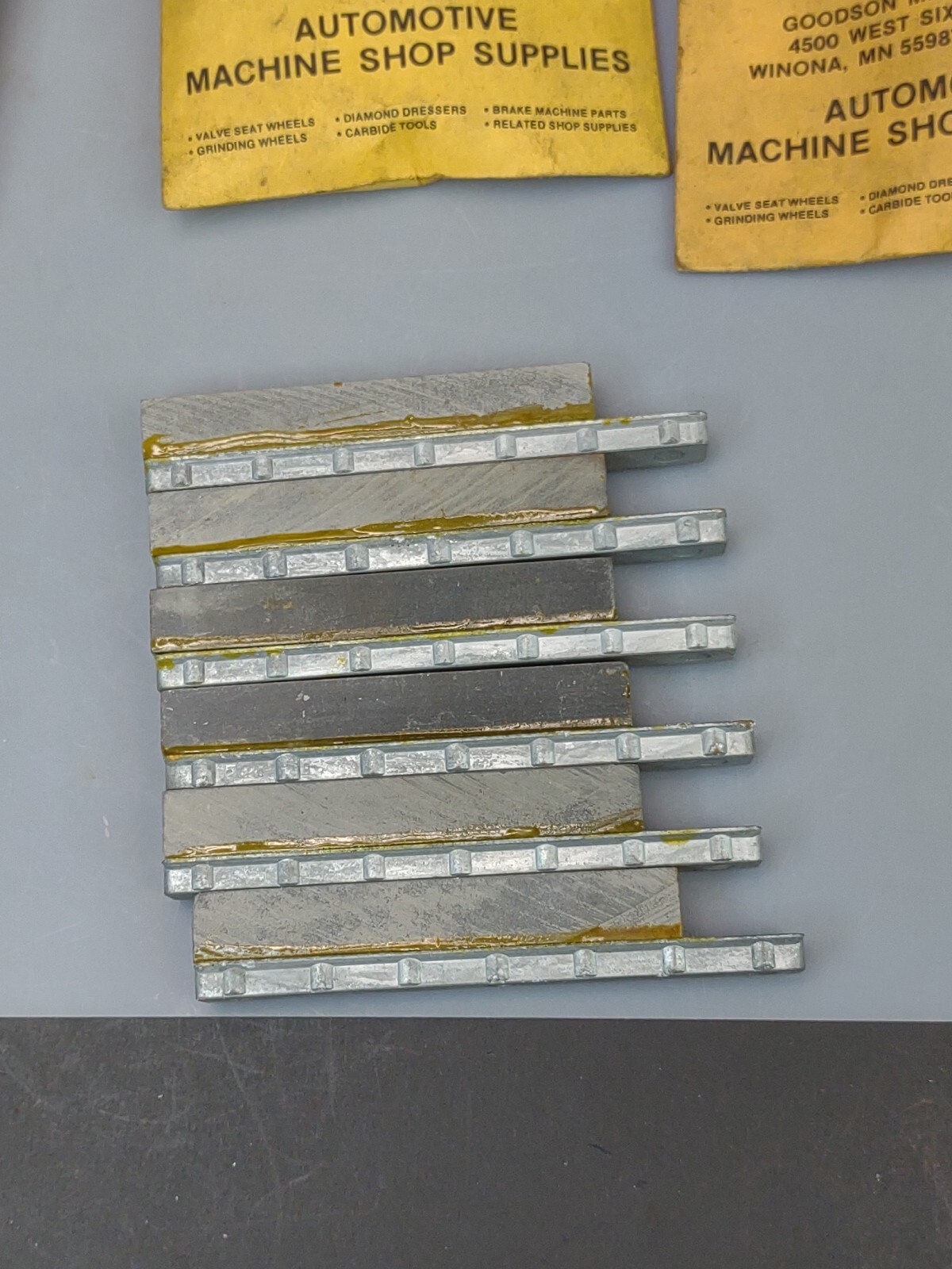 NOS Goodson HE-625 Honing Stones-3 Sets/6 Stones- 280 Grit-