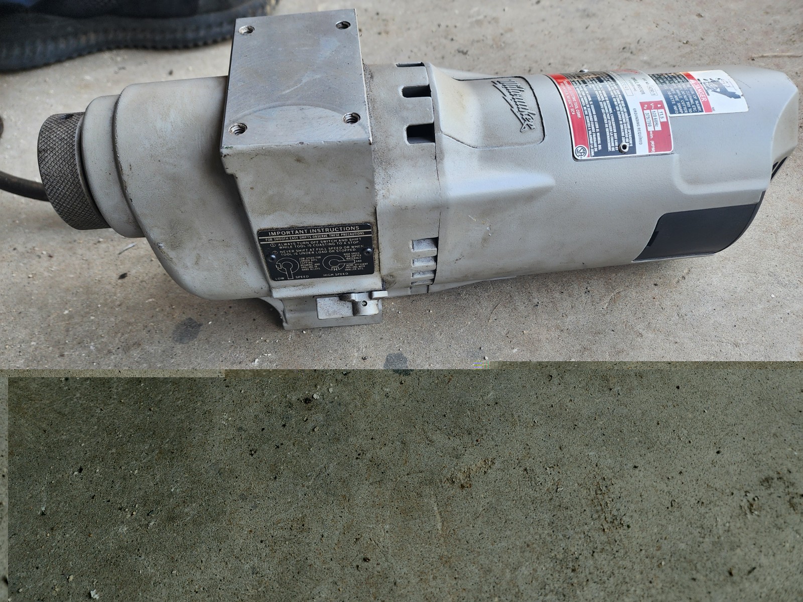 Milwaukee 4292-1 Electromagnetic Two-Speed Mag Drill Motor Morse Taper Collet.