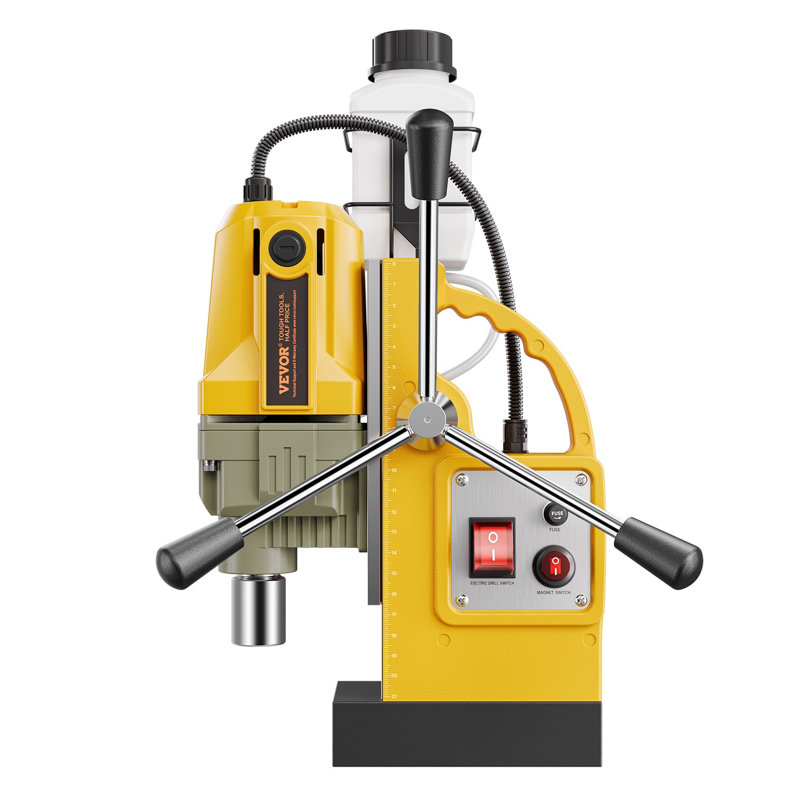 Magnetic Drill 1400W 2810 lbf Mag Drill Press 1.6 in Boring Diameter 11 Bits