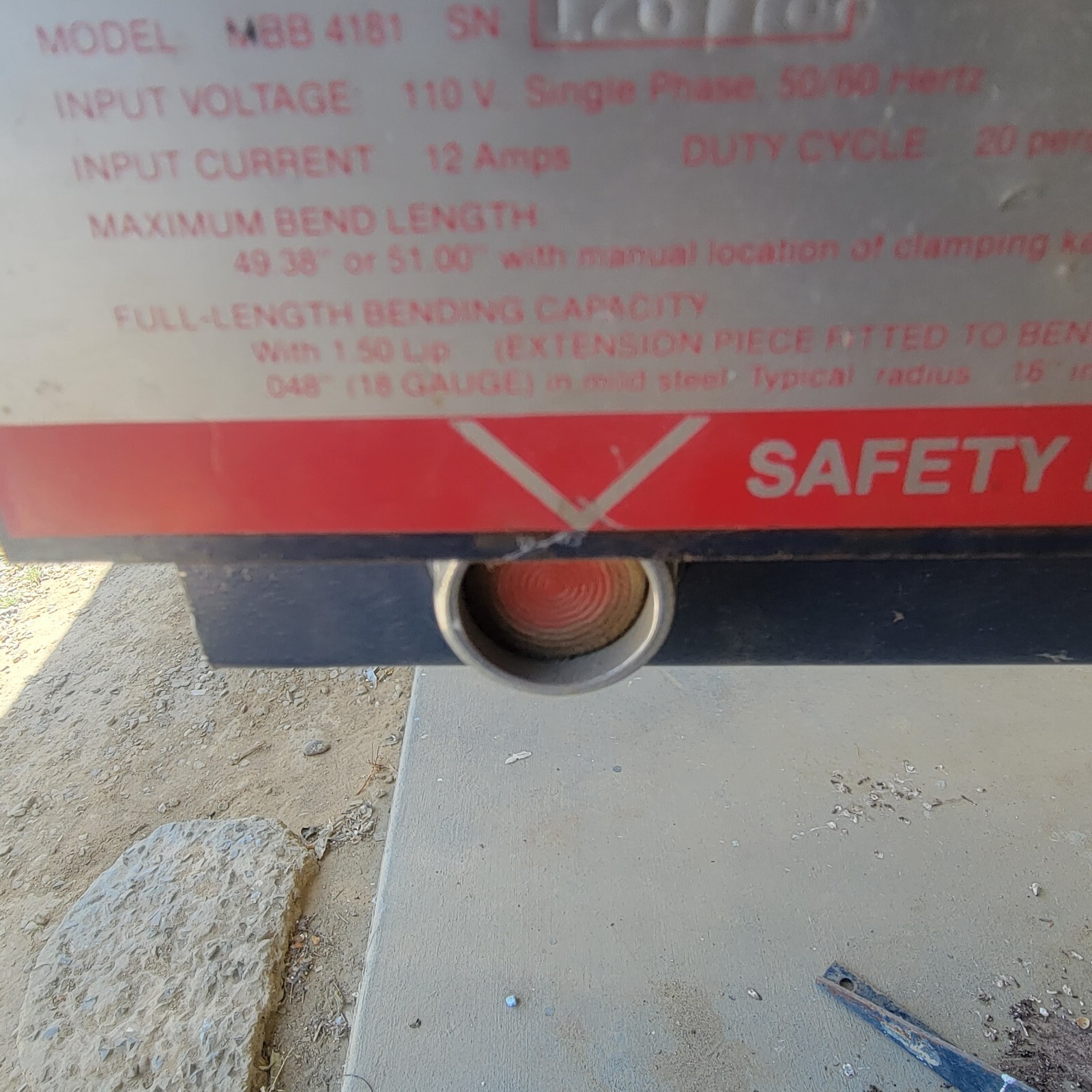 Roper Whitney Magnabend MBB 4181 – Alum. Bender for up to 18ga up to 48″, 115v