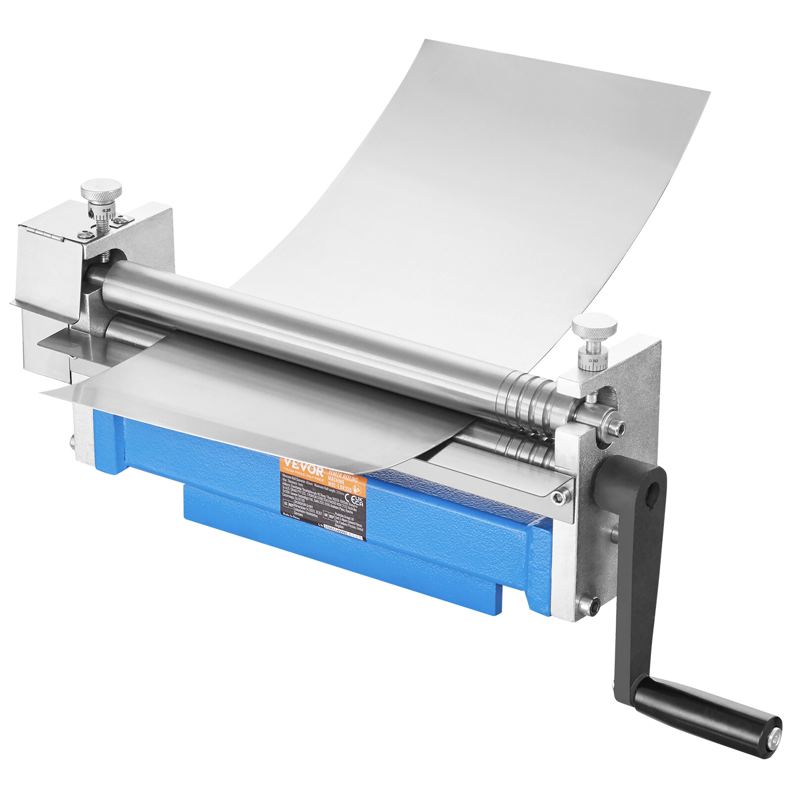 VEVOR Slip Roll Machine Sheet Metal Slip Roller 12.6” x 20 Gauge φ1.18” Roller