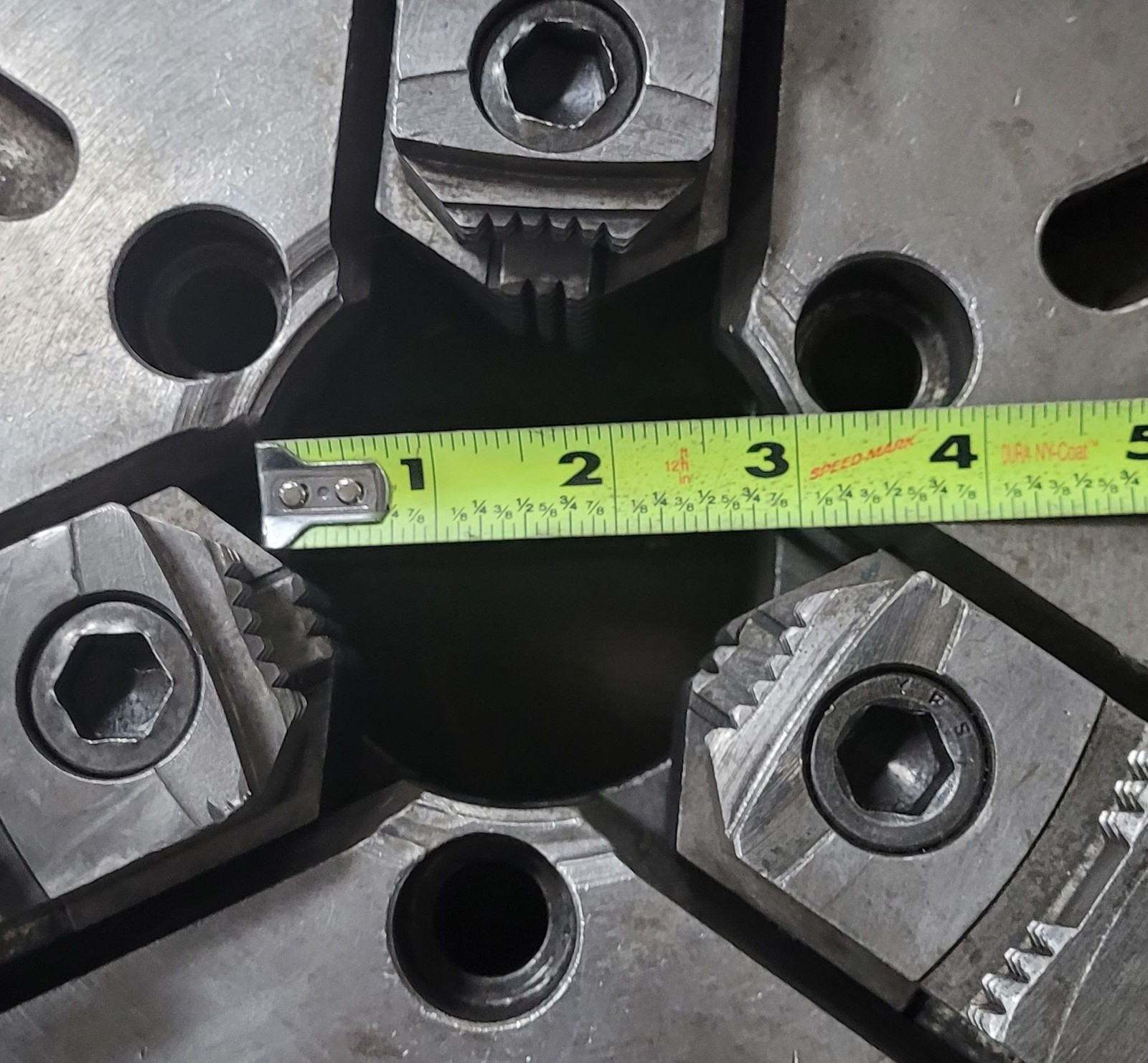 12in Cushman Lathe Chuck – 3 Jaws A1-8 Back