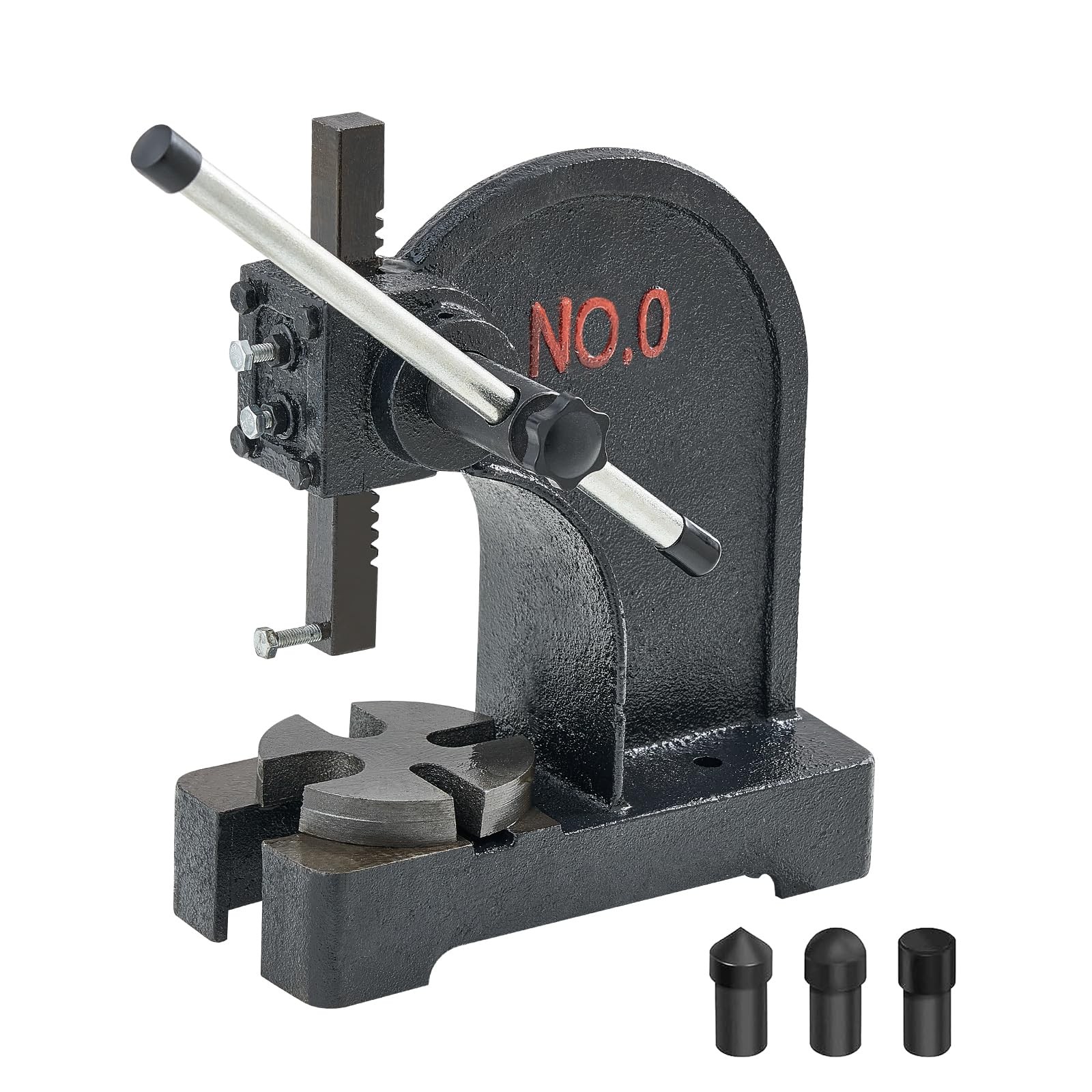 VEVOR Arbor Press, 0.5 Ton Manual Arbor Press, 4.6″ Maximum Height, Cast Iron…
