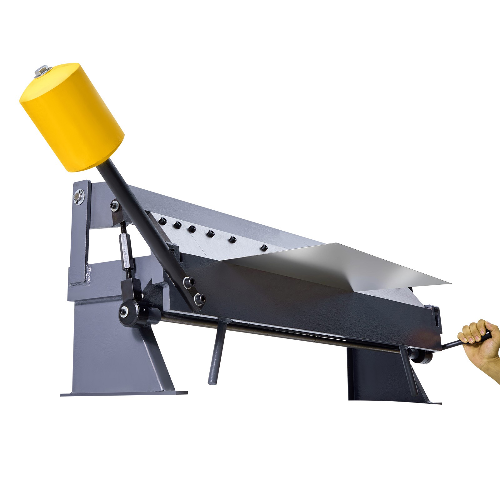 36 in Box and Pan Brake 0-135° 16 Ga Sheet Metal Bending Brake Bender 6 Fingers