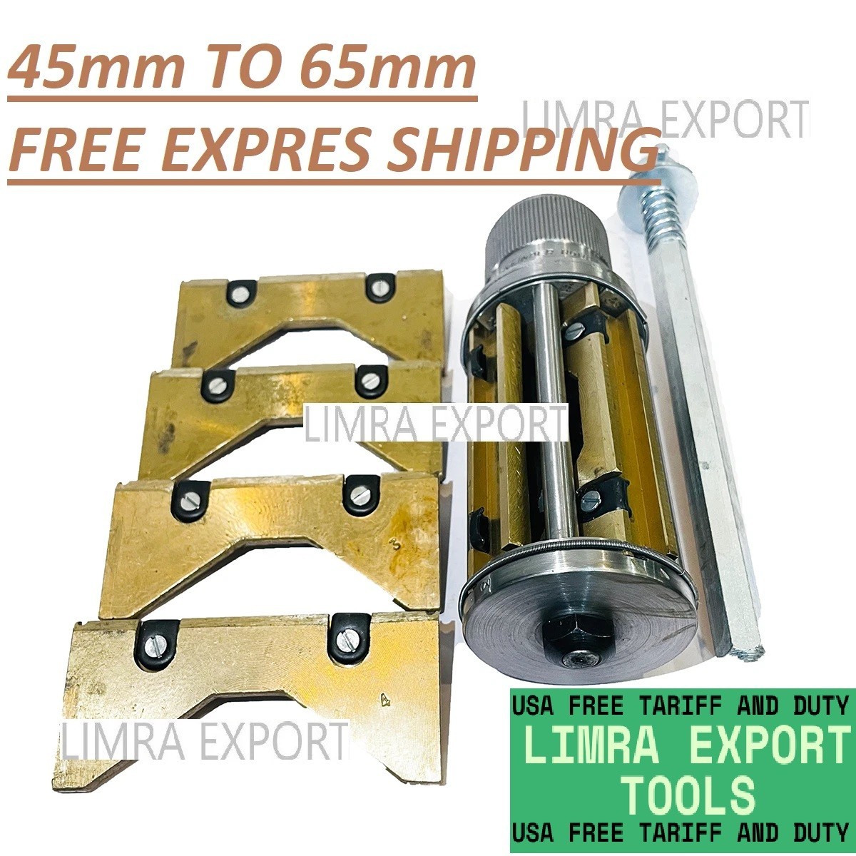 New Cylinder Engine Hone Kit 1-3/4″ TO 2-1/2″ Honing Machine + 4 Set Of Stones