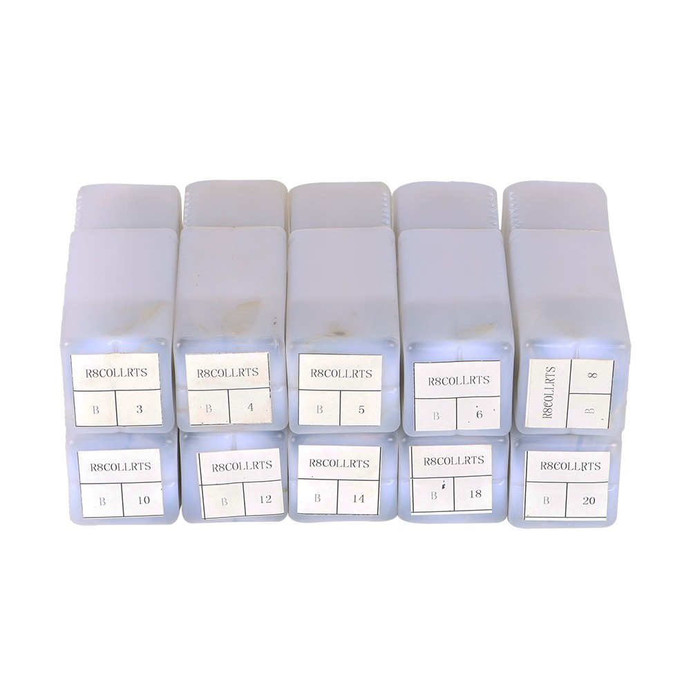 New 3mm-20mm R-8 Collet Milling Lathe 10pc Round Collets Set Milling Lathe Tool
