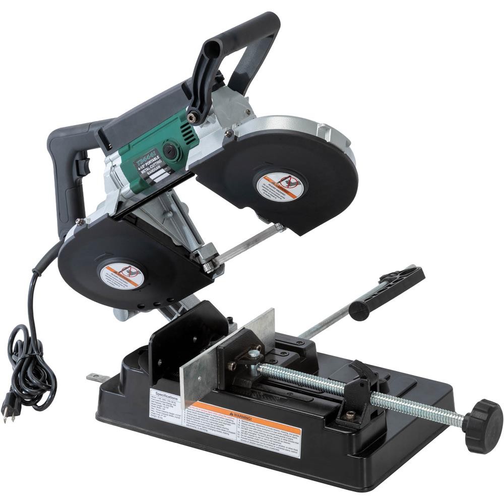 T34441 4-1/2″ Portable Metal-Cutting Bandsaw with Stand