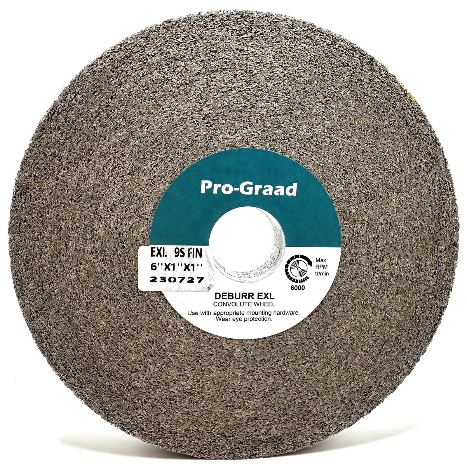 EXL Deburring Wheel – 6″ x 1″ x 1″ 9S Fine Grit – Silicon Carbide – Metal Deb…