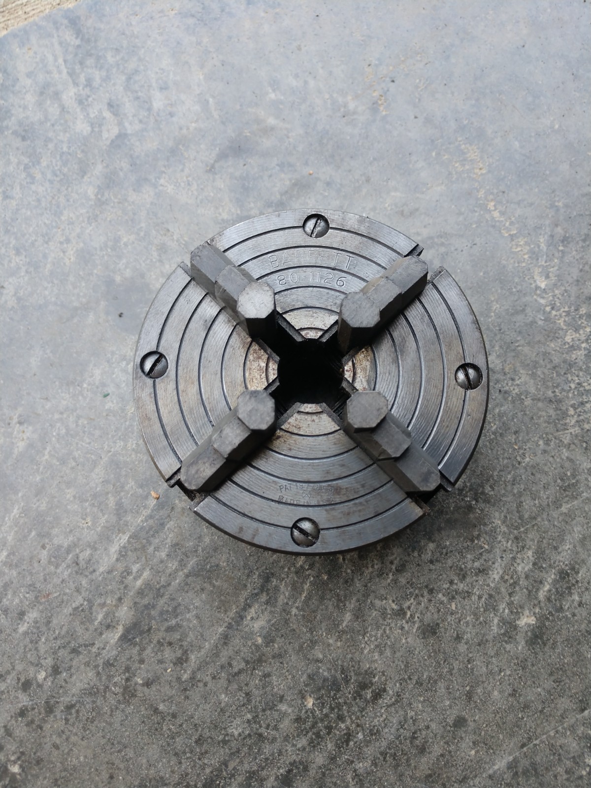 MACHINIST LATHE TOOL 4″ 4 Jaw Lathe Chuck 1-1/2 x 8 TPI Atlas South Bend