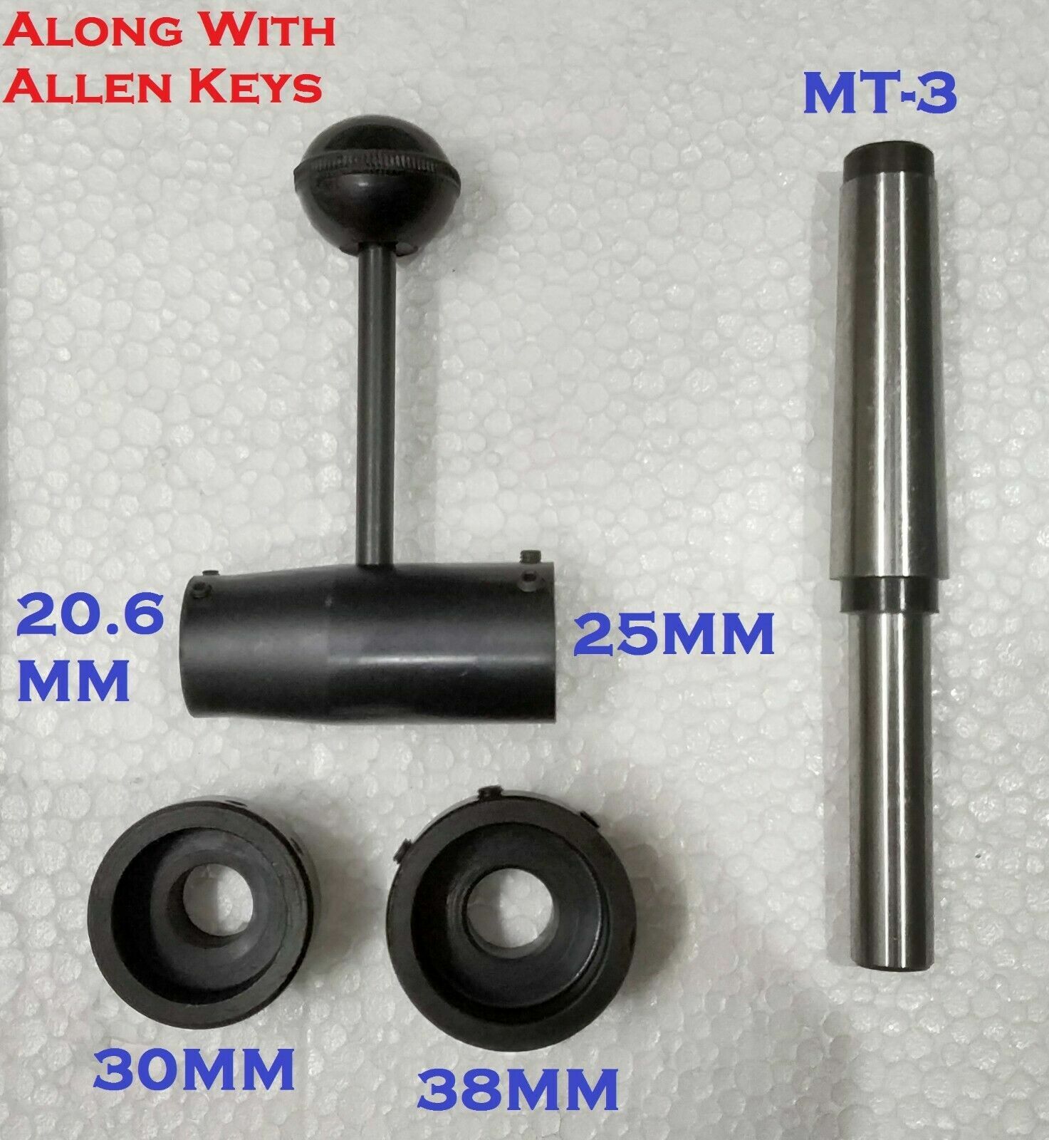 Lathe Tailstock Die Holder Set Floating Type MT3 SHANK 20.6MM – 25MM -30MM -38MM