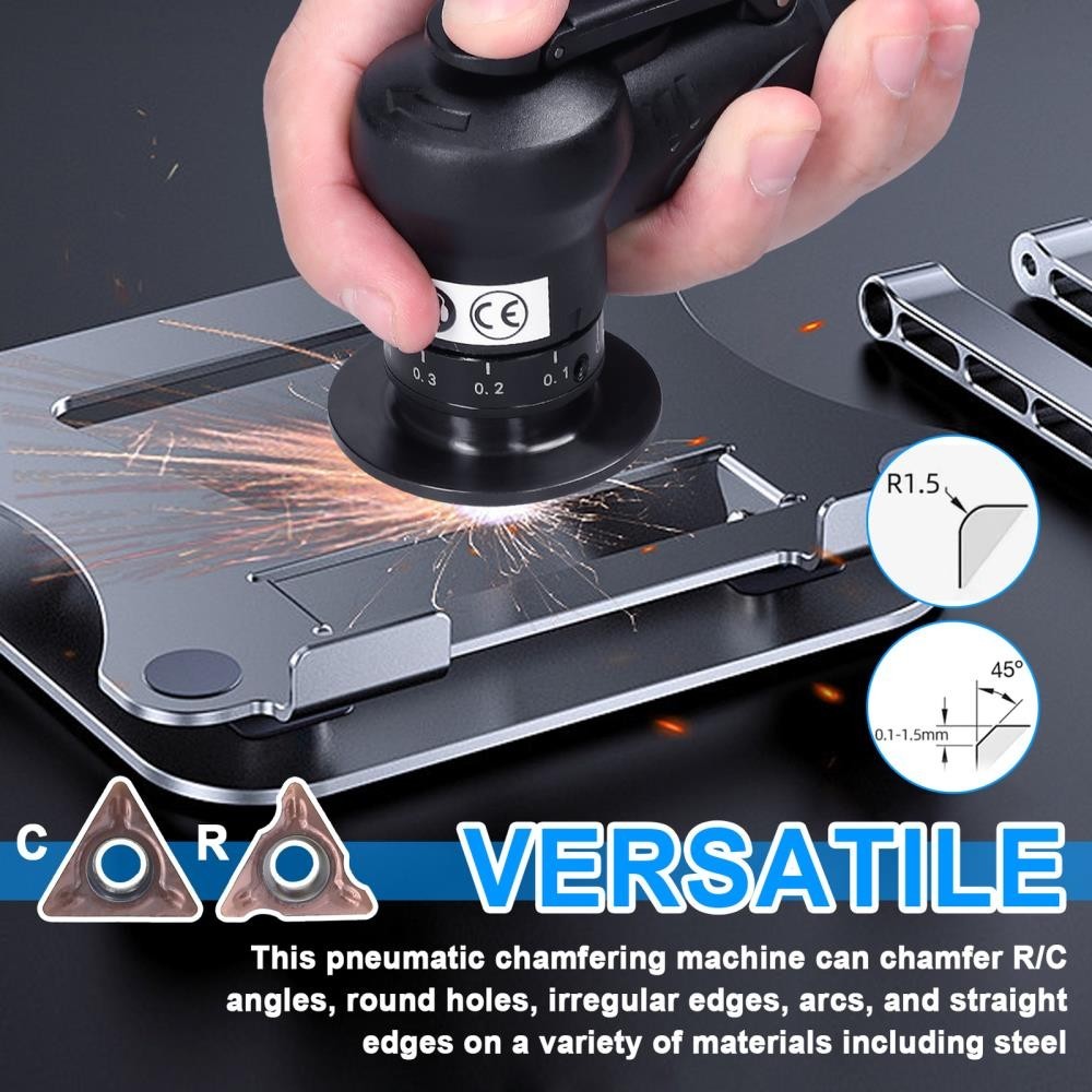 Pneumatic Chamfering Machine Carpenter Chamfering Tool Portable Handheld C2R8 ]