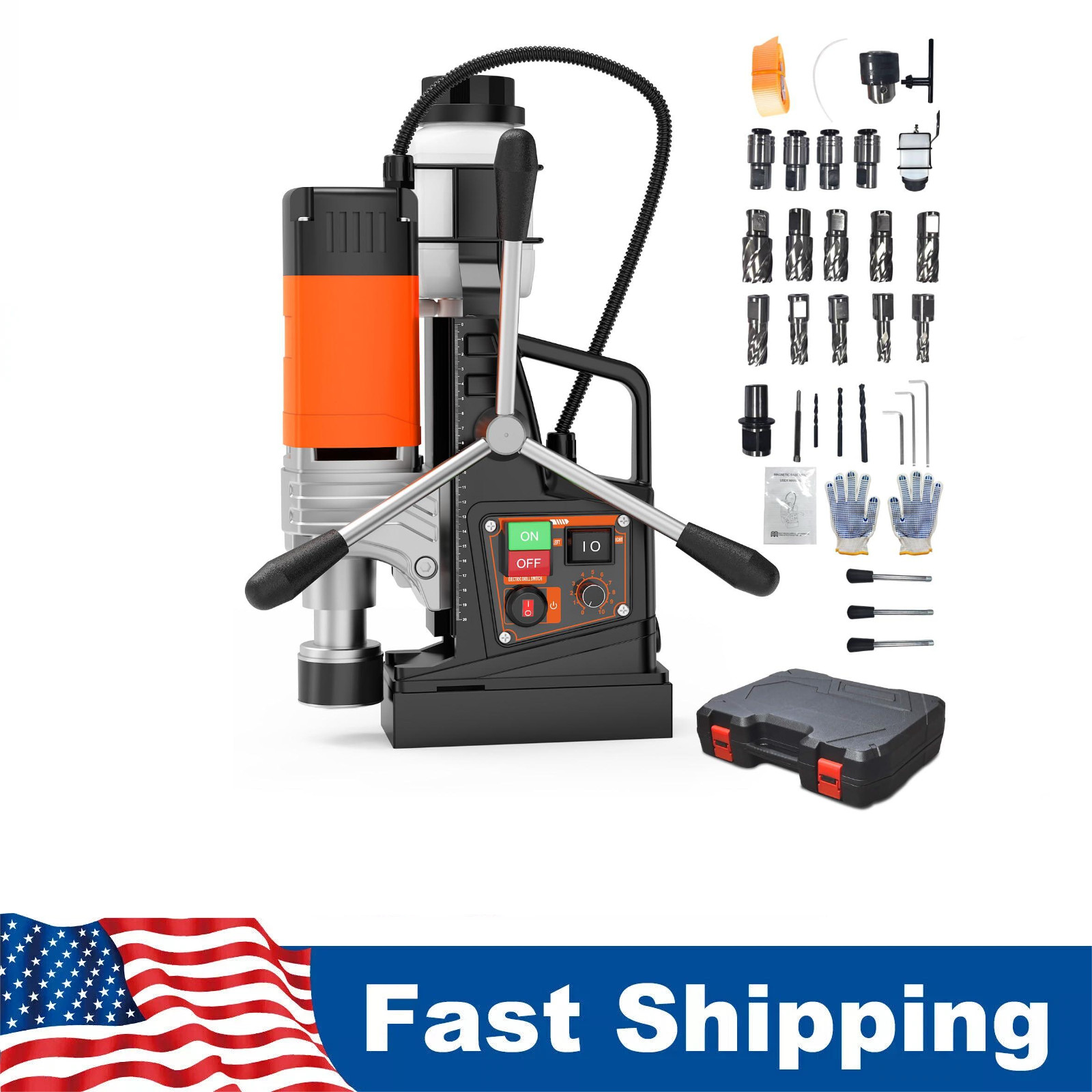 💎Magnetic Drill Portable Mag Drill Press 1850W 2922lbf 2″Coring Diameter Portab