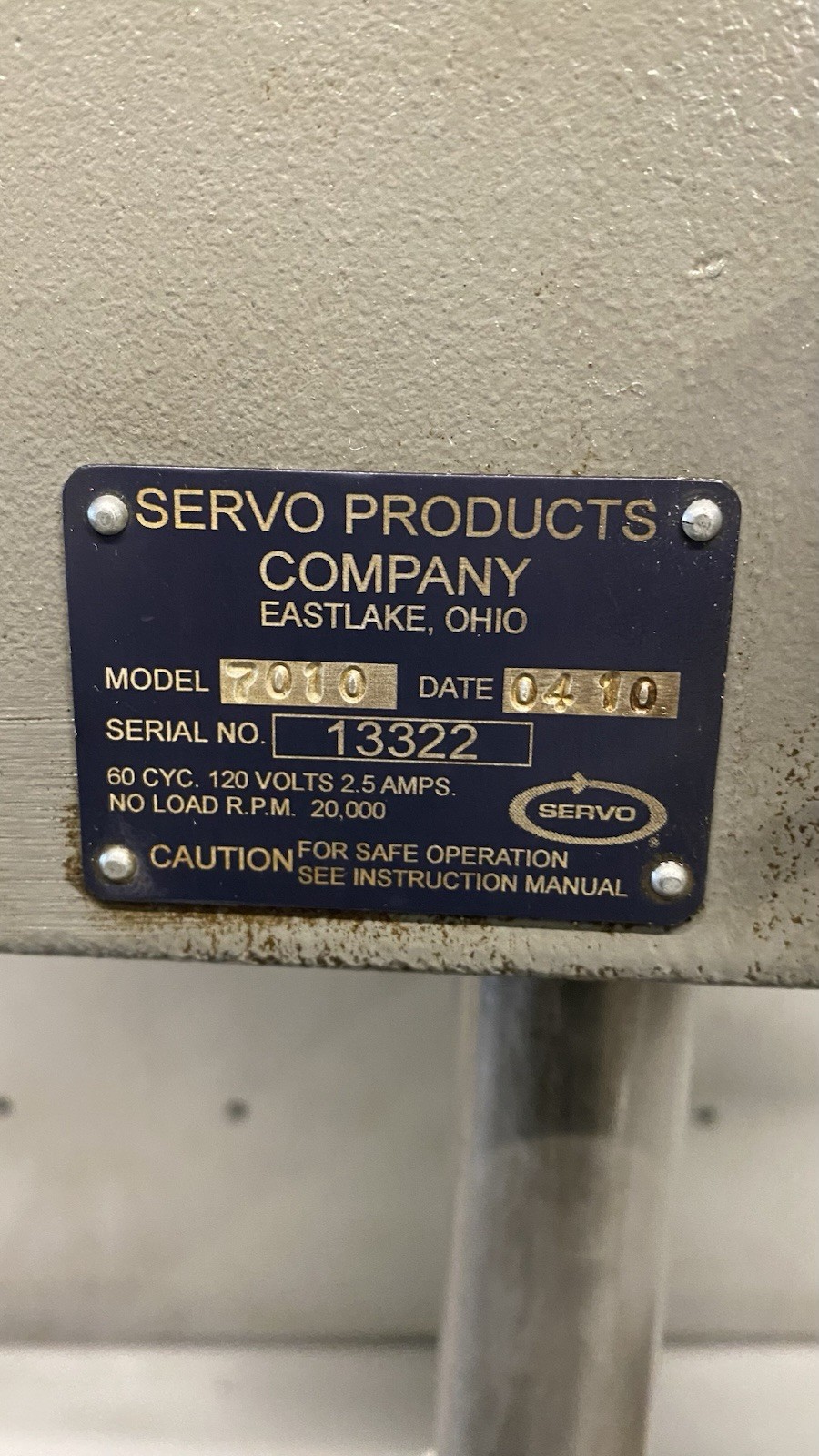 Servo Products Variable Speed 7010 Precision High Speed Drill