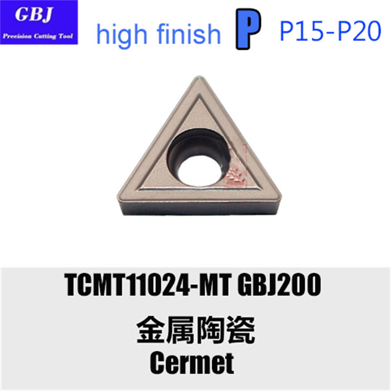 GBJ-CNC TCMT 110204 16T304 16T308 -MT GBJ200 Cermet High Gloss Turning Insert