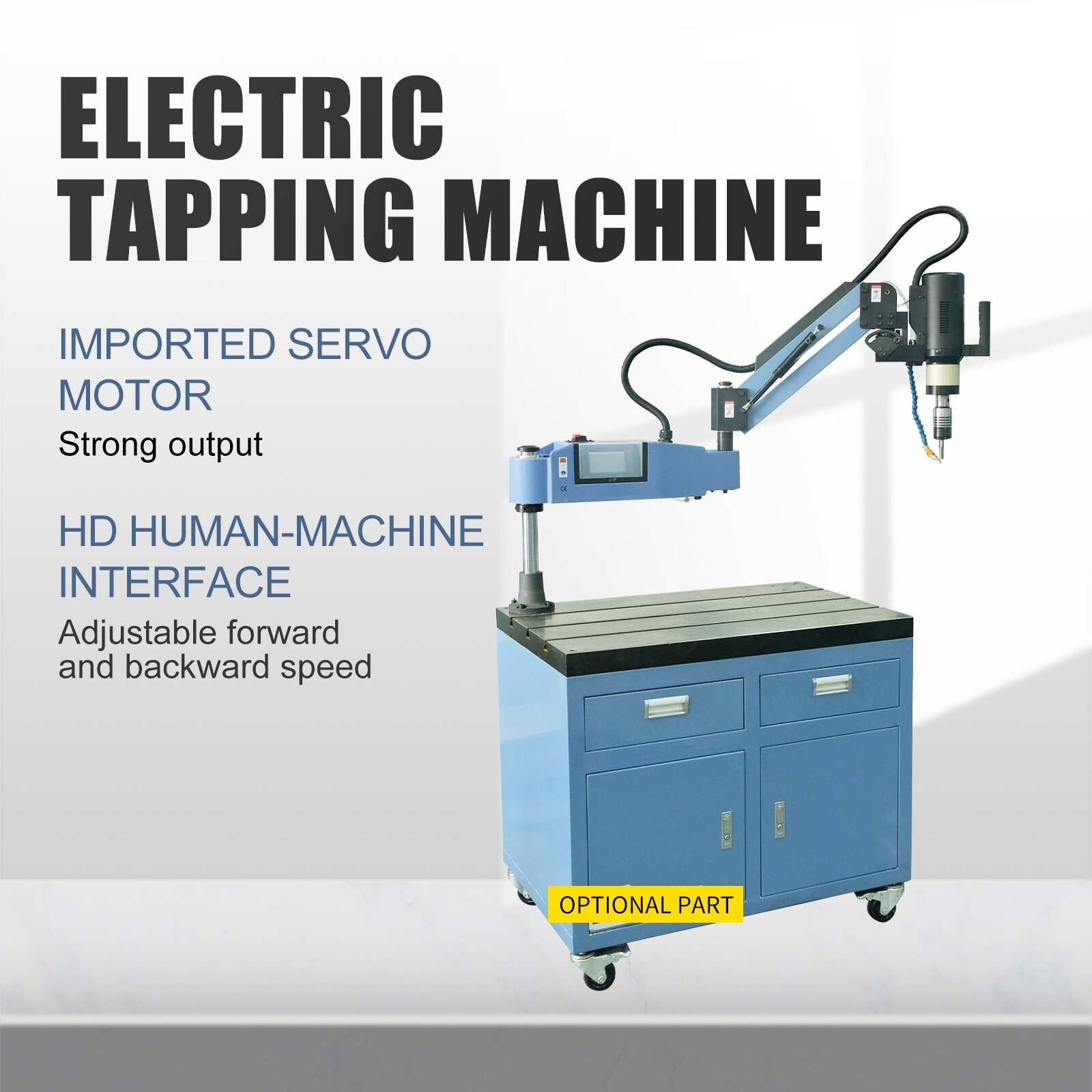 M4-M20 Universal 360° Electric Touch Tapping Machine M24HR With Auto Oil Sprayer