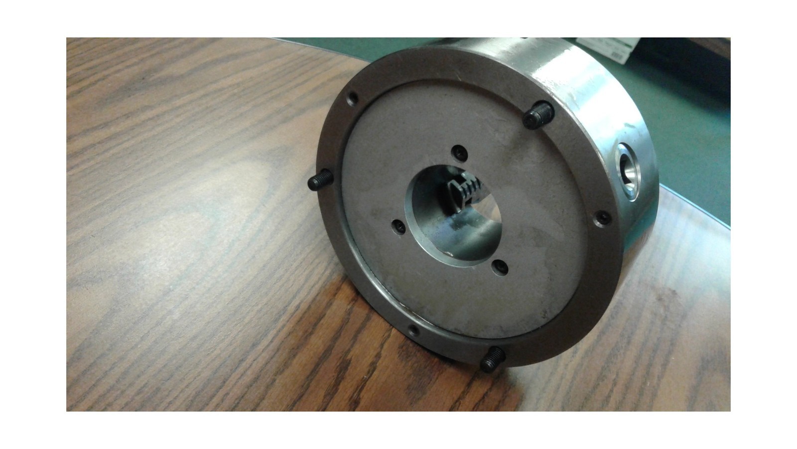CME 8″ 3-Jaw Self-Centering (Scroll) Lathe Chuck, Front Mount, Two-Piece Reve…