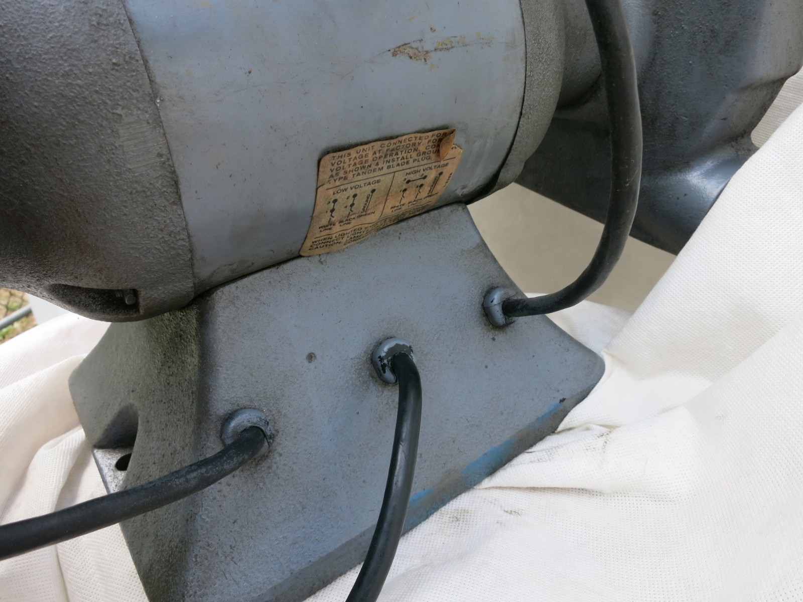 Vintage Baldor 7307 7” Bench Grinder 1/2 HP 115/230V Single Phase USA
